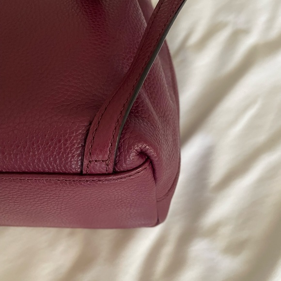 Kate Spade Small Breezy Mulberry Street Backpack Burgundy / Purple - Picture 14 of 16